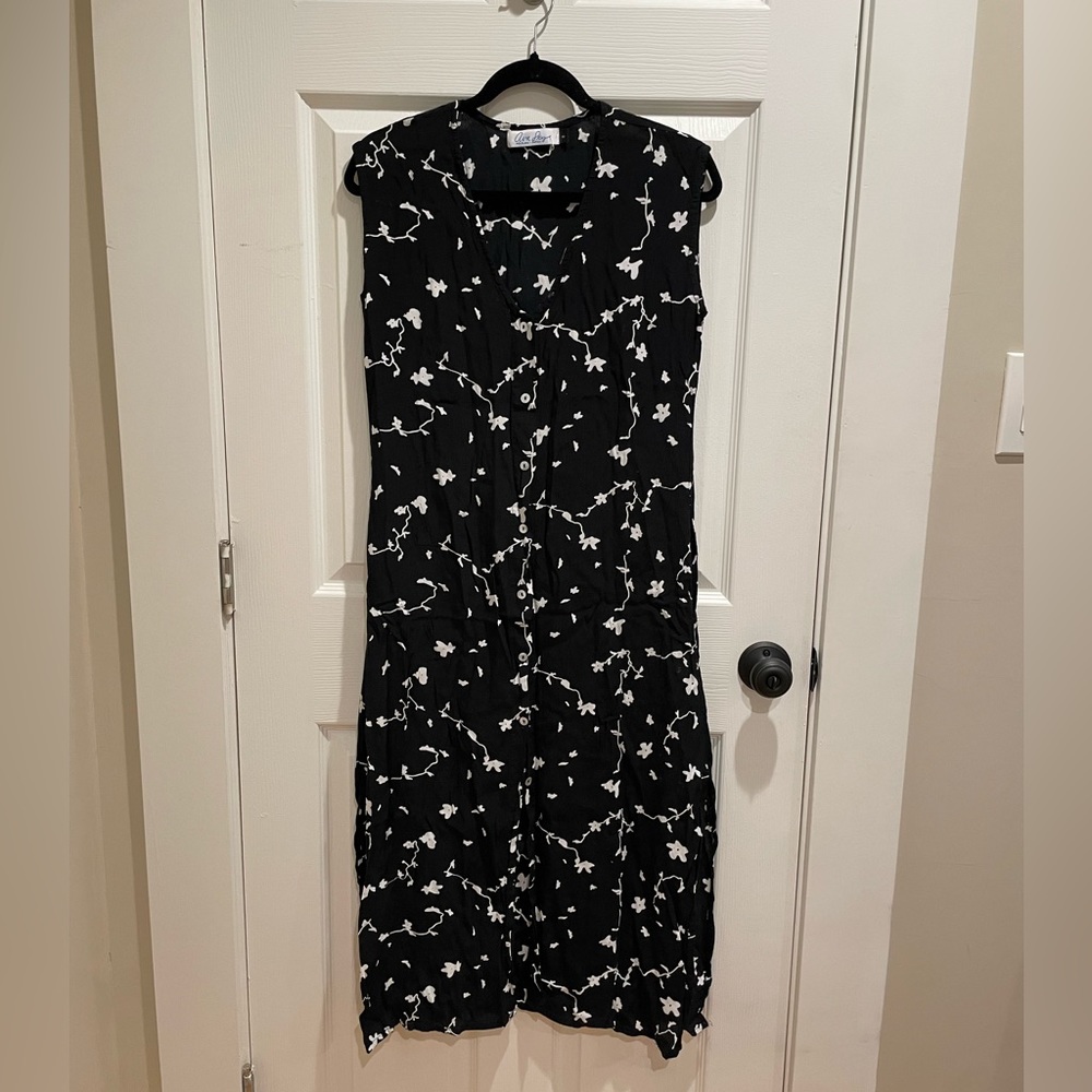 Ava Sky button-down dress